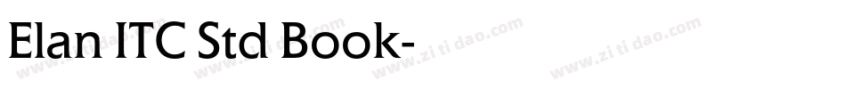 Elan ITC Std Book字体转换